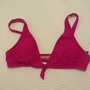 Jcrew pink bikini top